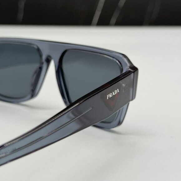 NEW PRADA PR22YS 19O70B SUNGLASSES MEN PR 22YS 19O70B GREY SQUARE SPR 22Y - Picture 6 of 10